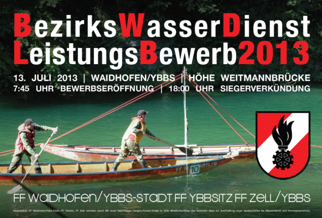 Bezirkswasserdienstleistungsbewerb 2013 in Waidhofen/Ybbs